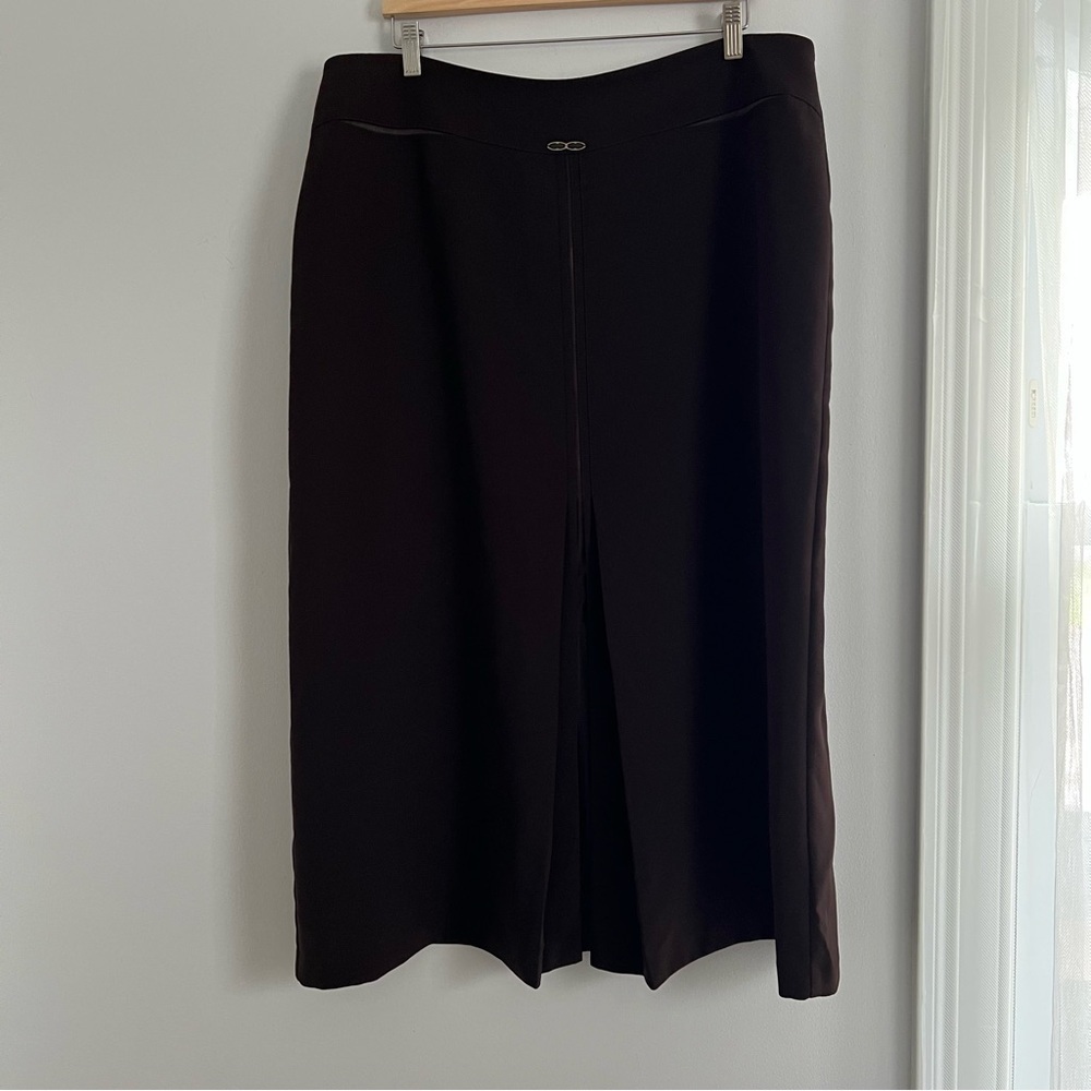 Elegant Brown Pencil Skirt for Women